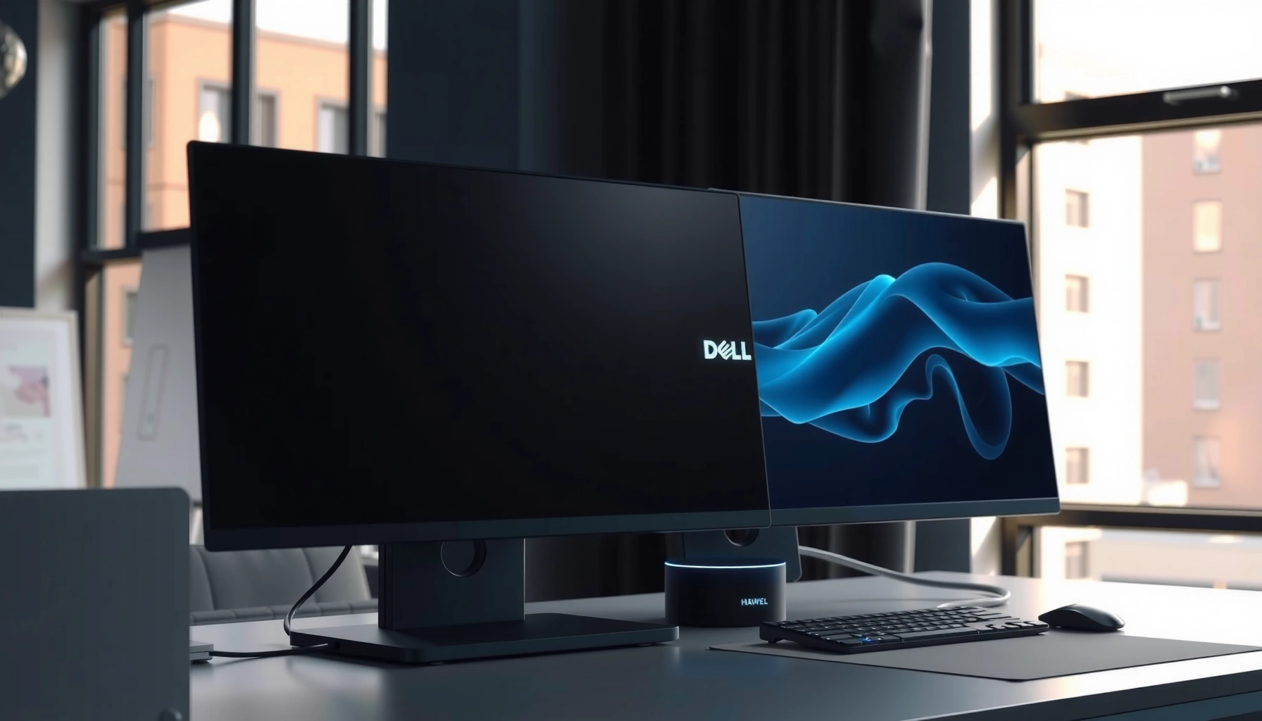 Comparison of Huawei and Dell monitors for buying decision