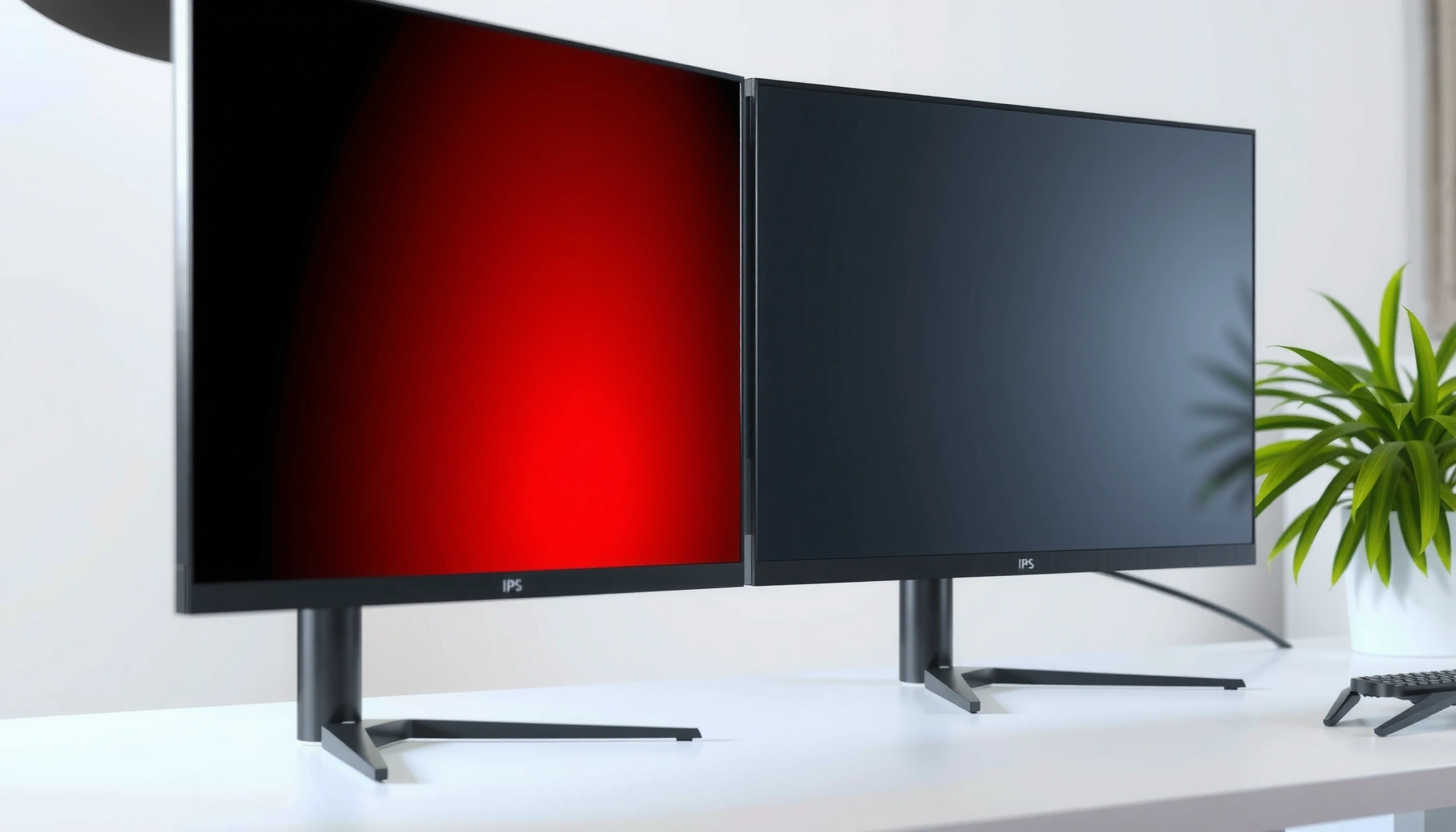 Visual comparison of IPS and OLED monitors highlighting key differences and features.