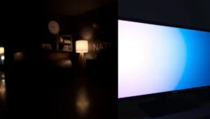 Comparison of IPS and VA panel viewing angles showcasing off-angle color performance.