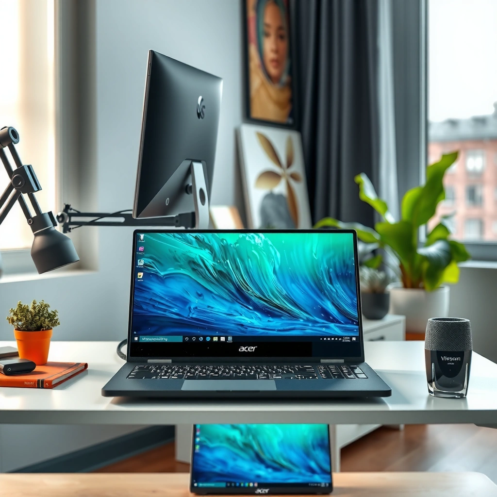 Comparison of key differences between Acer and ViewSonic monitors in a visual format.