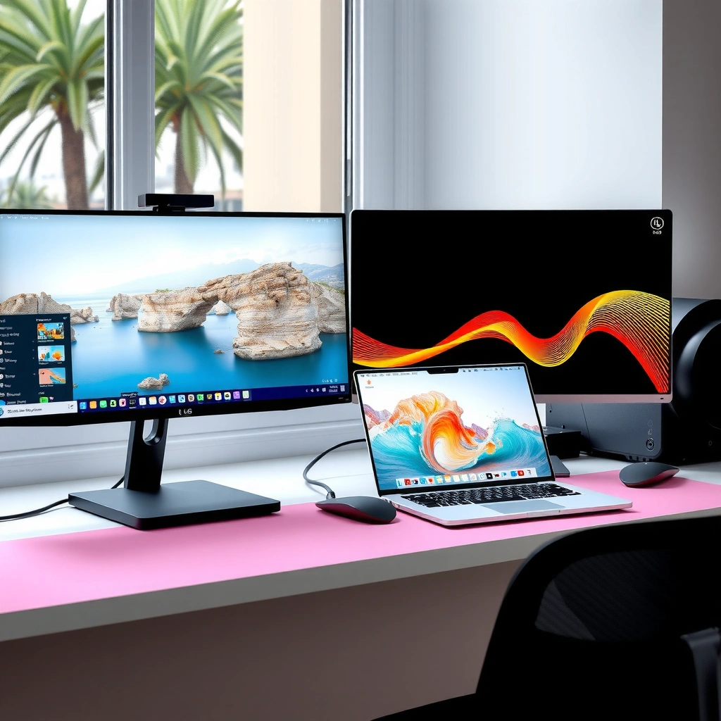 Comparison of key specifications for Xiaomi and LG monitors in a blog article.