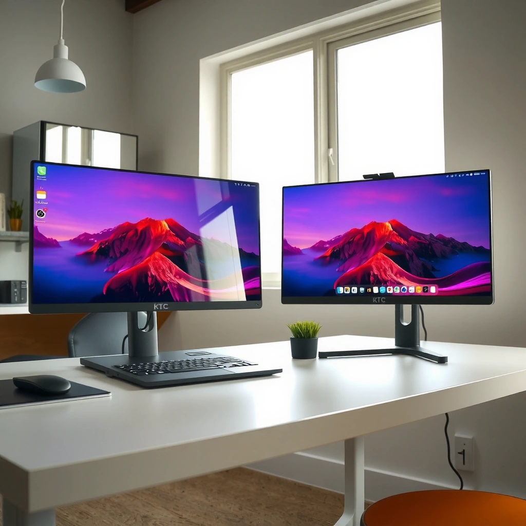 Comparison of key specs like panel type, resolution, and refresh rate for KTC and ASUS monitors
