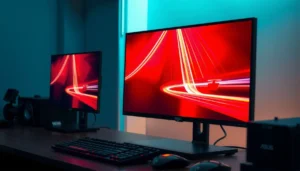 Comparison of KTC and ASUS monitors for choosing the best display option.