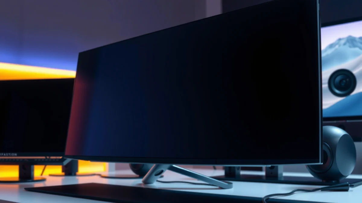 Side-by-side comparison of LCD and OLED monitors highlighting key differences.