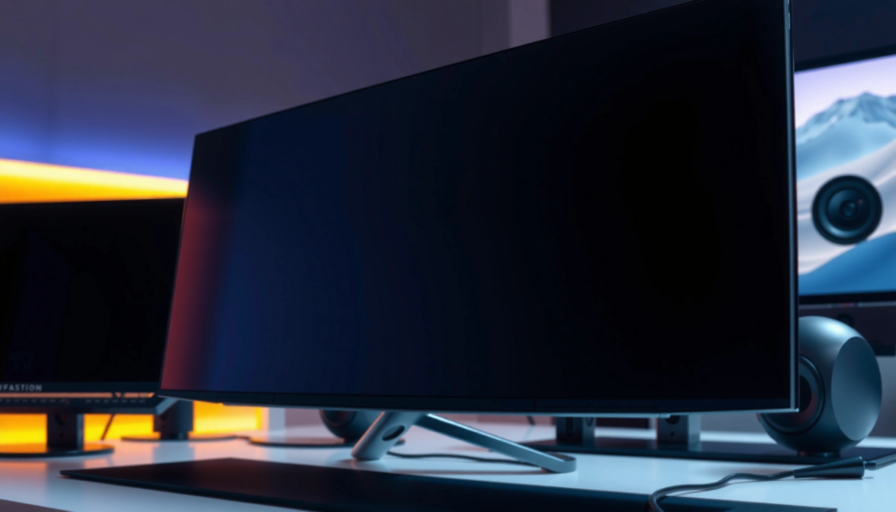 Side-by-side comparison of LCD and OLED monitors highlighting key differences.