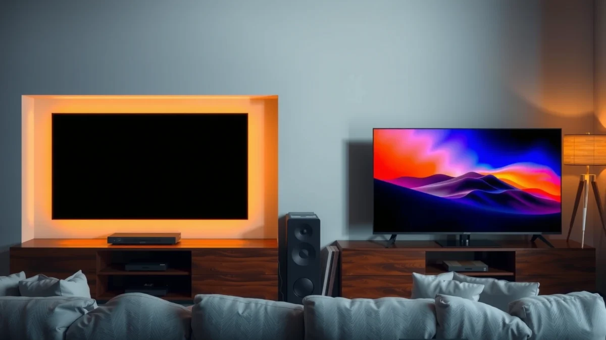 Comparison of LCD and OLED TVs highlighting key differences and buying tips.