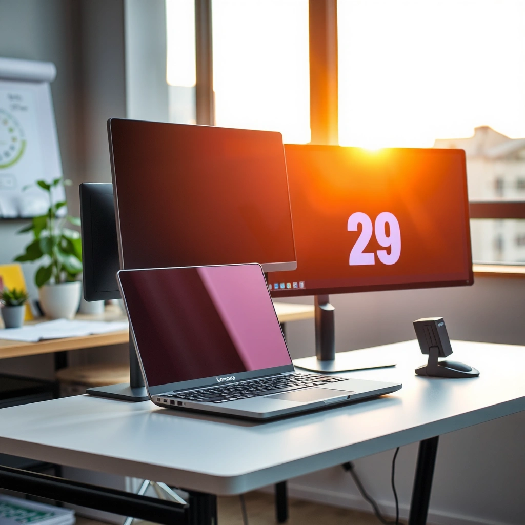 Comparison of Lenovo and AOC monitors showcasing build quality and design features.