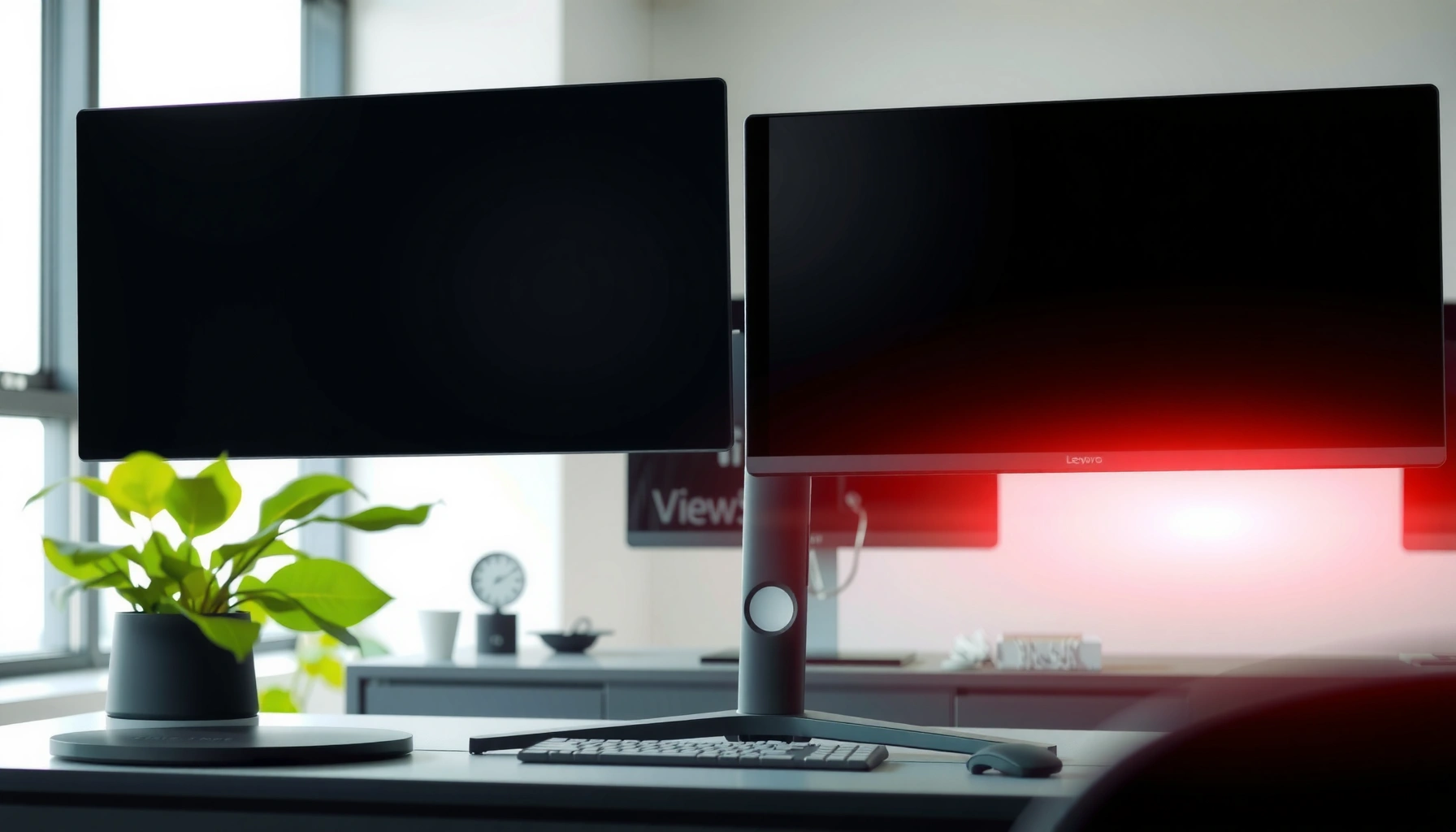 Comparison of Lenovo and ViewSonic monitors for choosing the best display option.