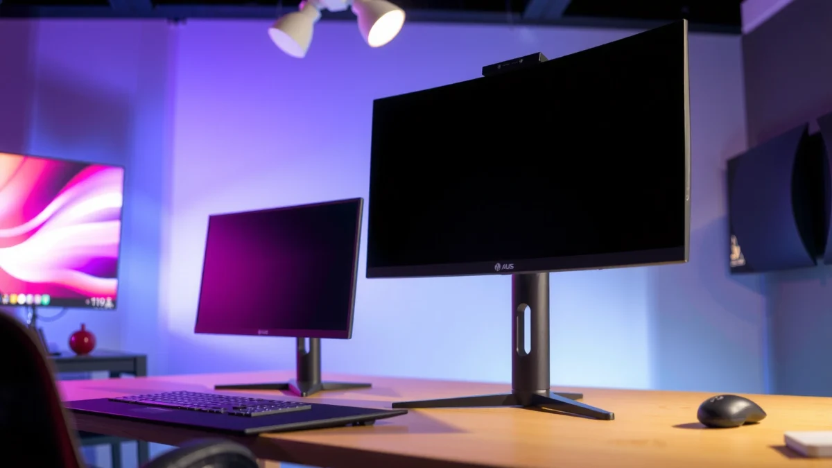 Side-by-side comparison of LG 27GP850 and ASUS VG27AQ 27-inch 1440p IPS gaming monitors.