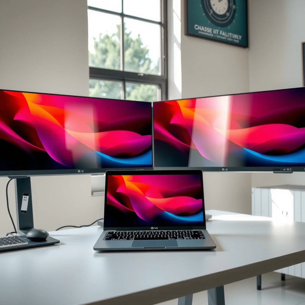 Comparison of LG and HP monitor specifications highlighting key features and differences.