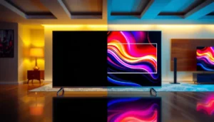 Comparison of Mini-LED and Projection TV technologies for home entertainment.