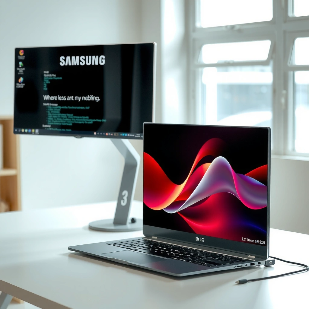 Comparison of LG and Samsung monitor panel types and their impact on picture quality.