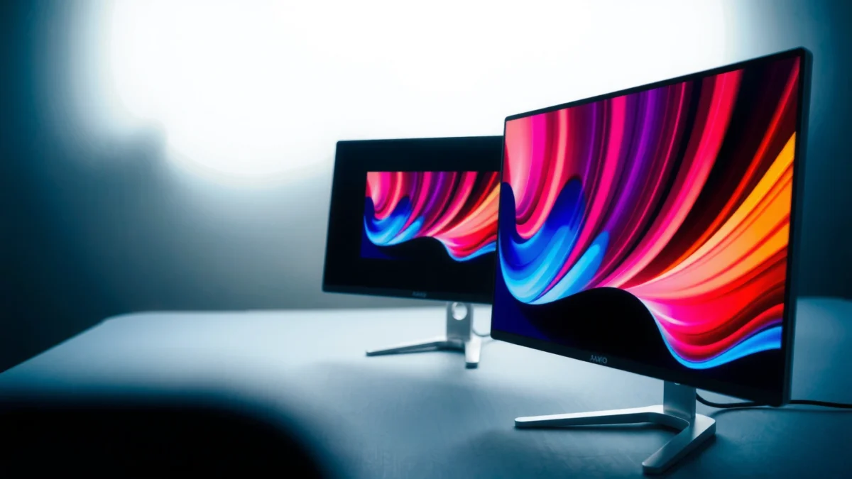 Comparison of 1080p, 1440p, and 4K monitors showcasing resolution differences