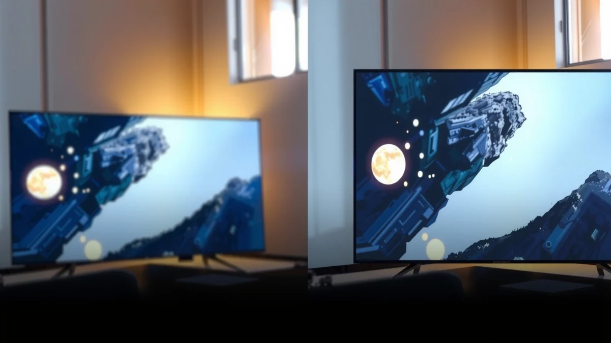 Comparison of NanoCell and LED TVs for picture quality in a visual format