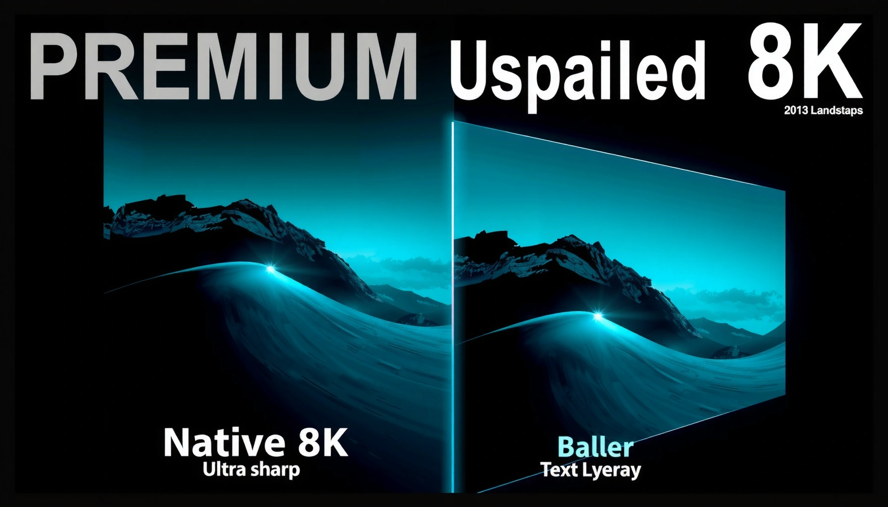 Comparison of Native 8K and Upscaled 8K resolutions in visual quality