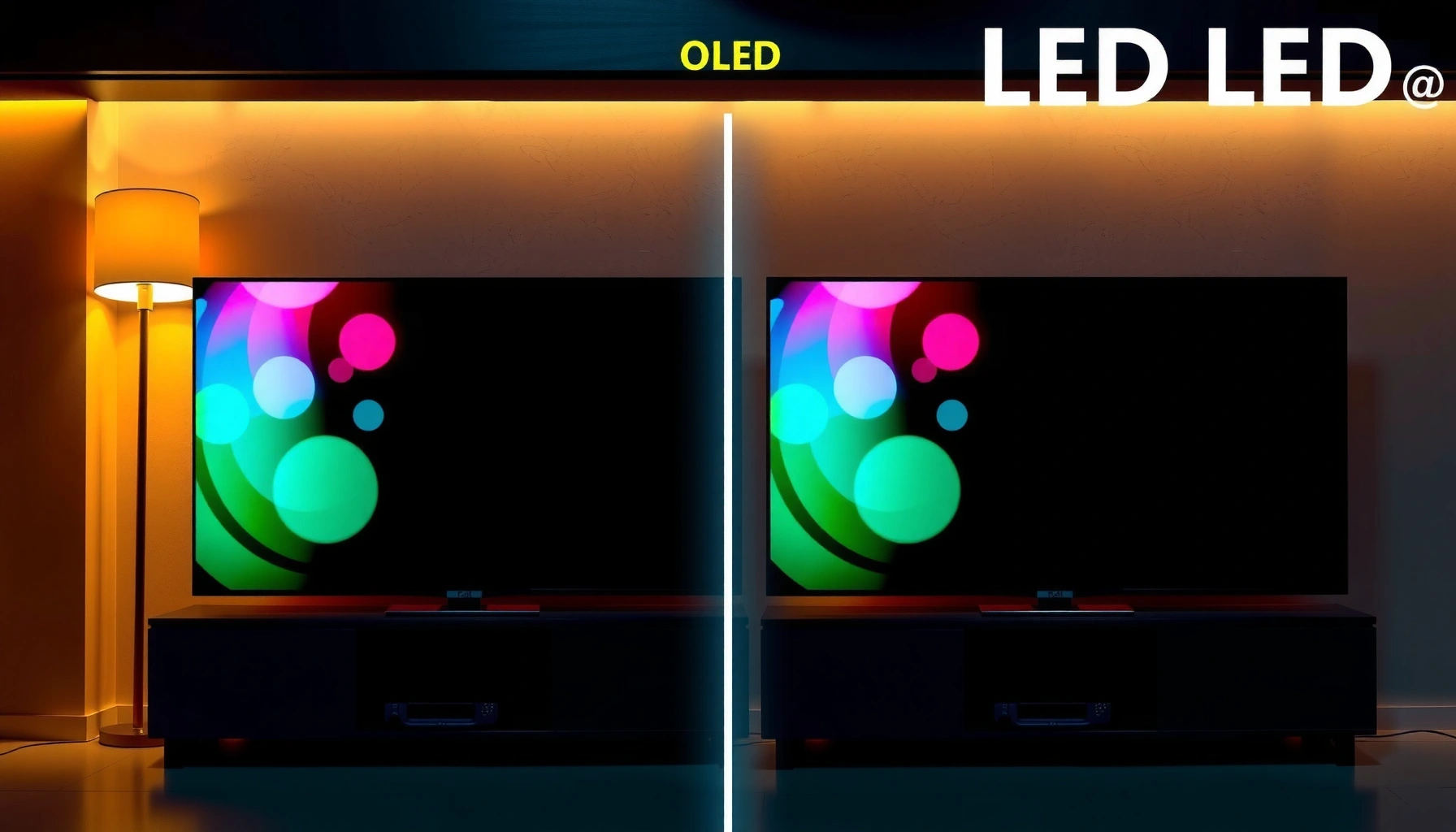 Comparison of OLED and LED TVs highlighting key differences for buyers.