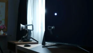 Side-by-side comparison of OLED and Mini-LED displays showcasing HDR picture quality.