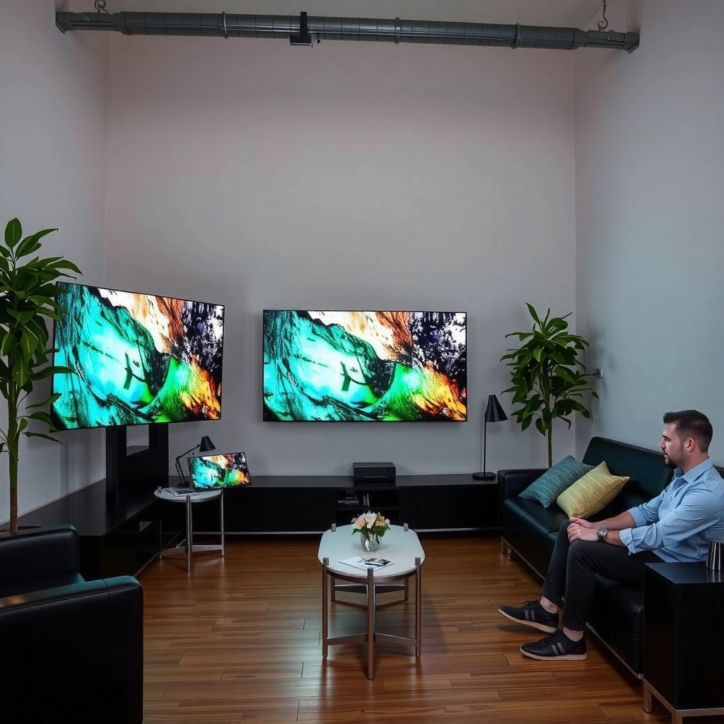 Comparison of OLED and Mini-LED TV technologies highlighting core differences.