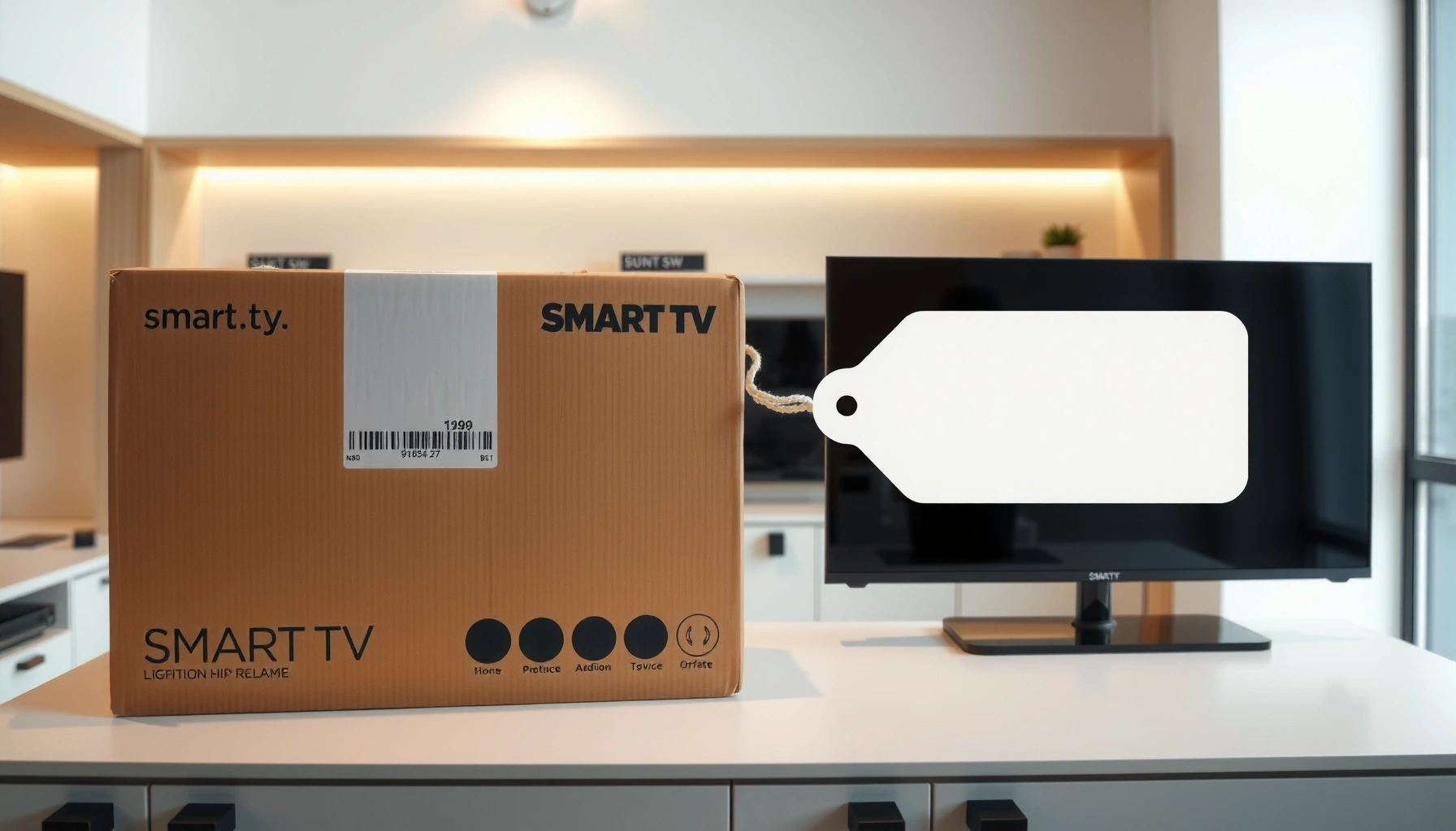 Comparison of open-box smart TV and new smart TV models for buyers