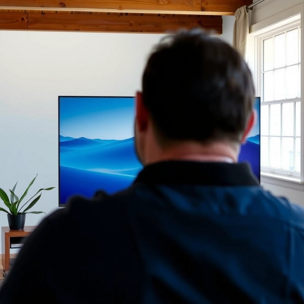 Detailed overview of the Sony TV interface showcasing its features and layout.