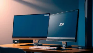 Comparison of Philips and AOC monitors for buyers looking to choose the best option.