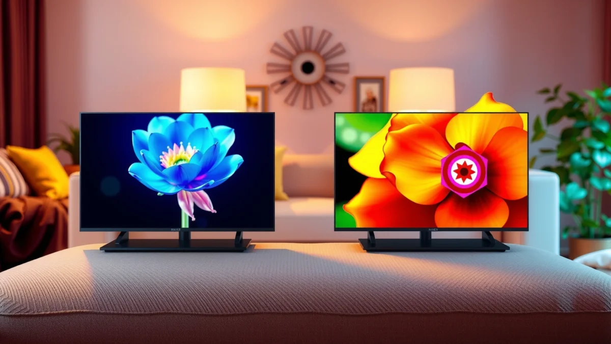 Comparison of QLED and LED TVs highlighting key differences for display selection