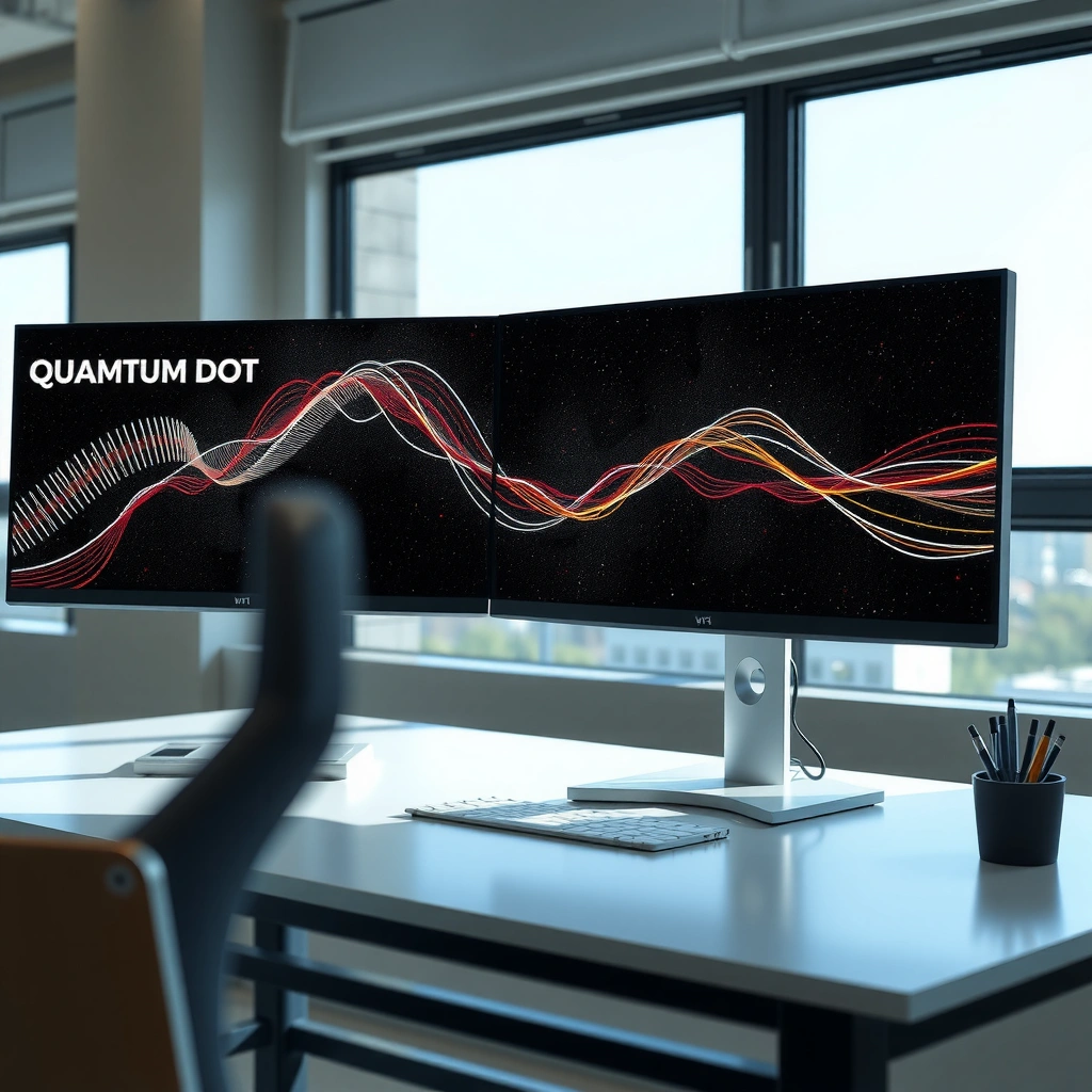 Vibrant colors and brightness strengths of Quantum Dot monitors compared to VA displays