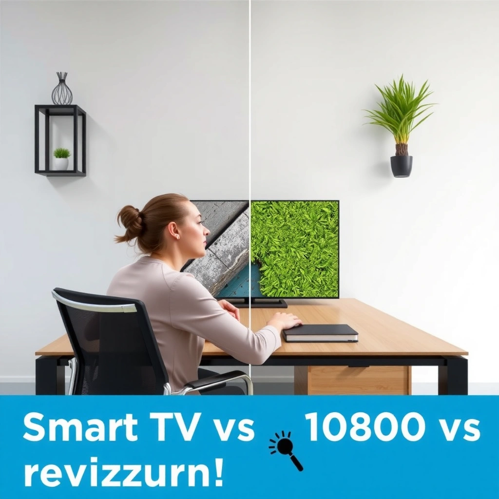 Comparison of 1080p, 4K, and 8K resolutions for smart TVs