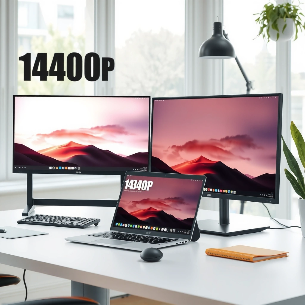 Comparison of 1080p and 1440p resolutions for vertical monitors