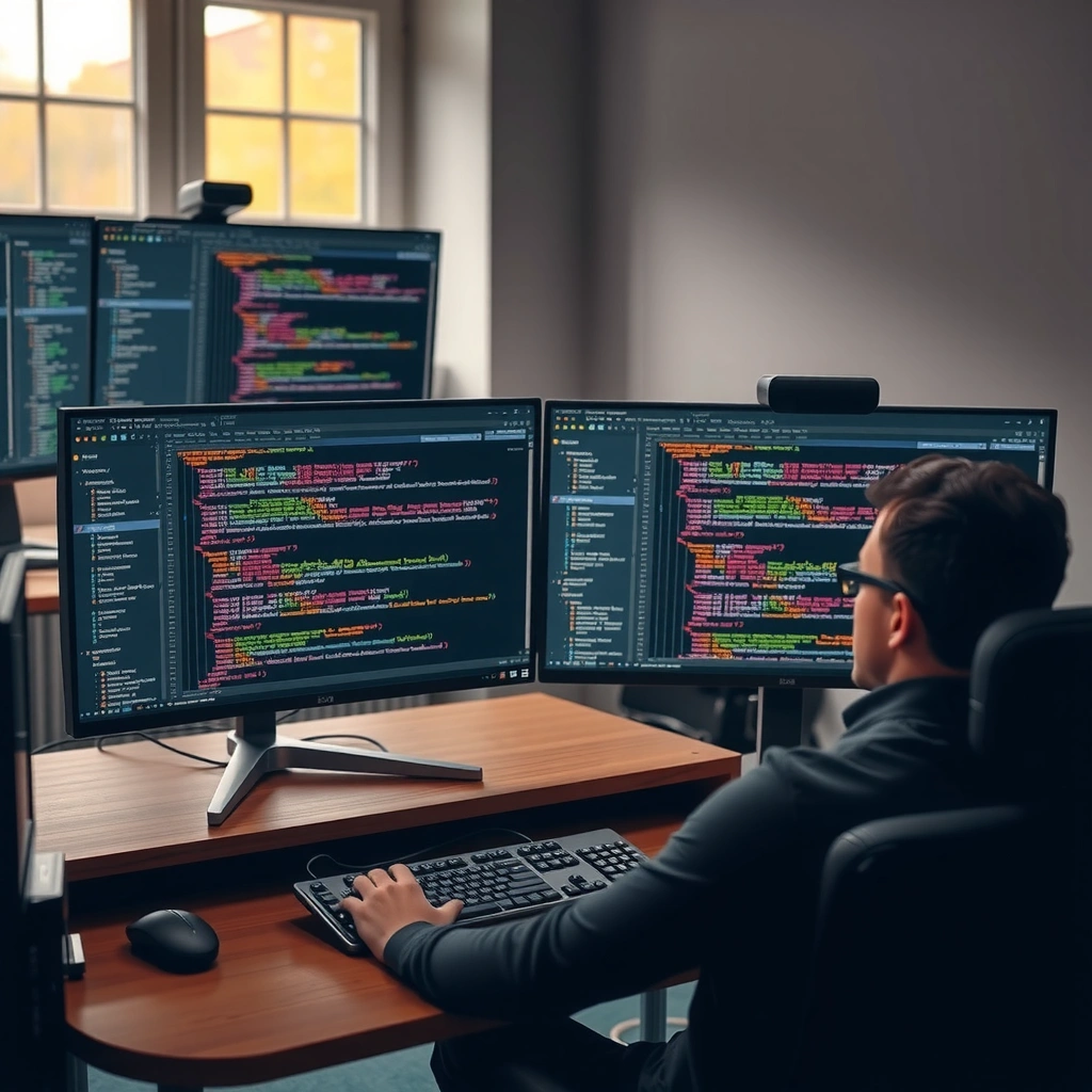 Comparison of 1080p and 1440p resolutions for programming workspace efficiency