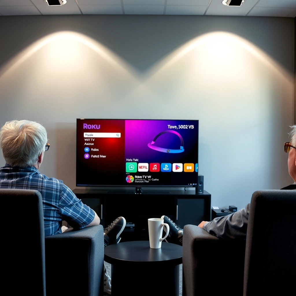 Comparison of Roku TV and webOS interfaces highlighting usability features.