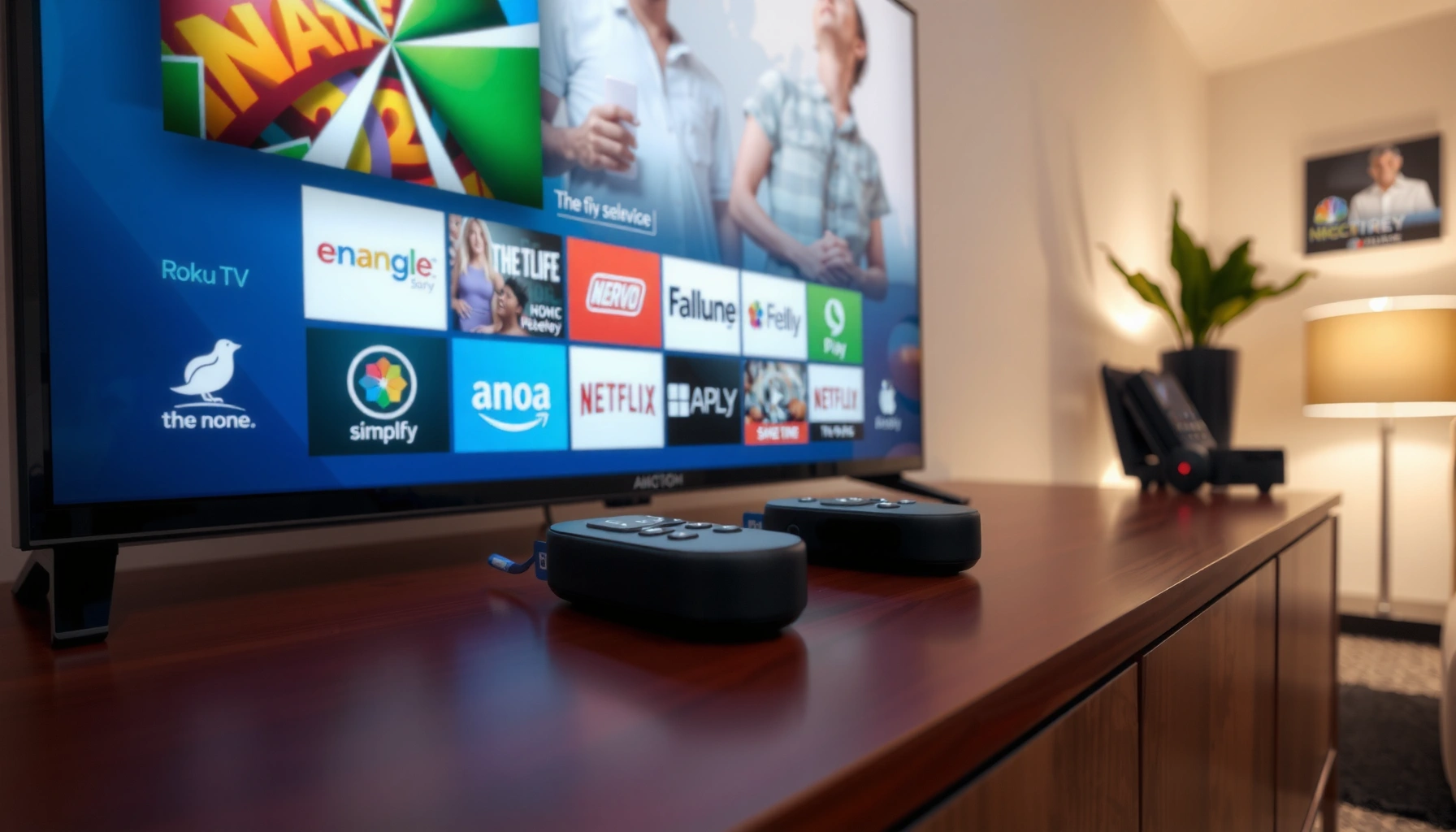 Comparison of Roku and Fire TV app selections showcasing available apps and features.