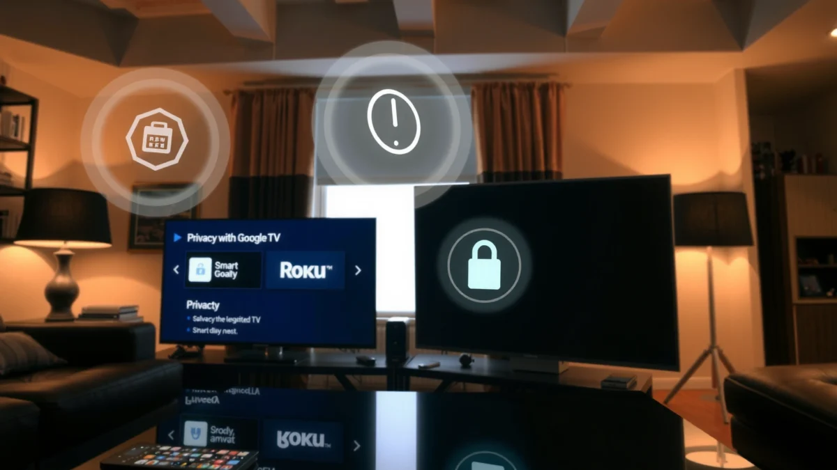 Comparison of Roku and Google TV privacy features and data access