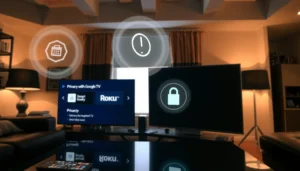 Comparison of Roku and Google TV privacy features and data access
