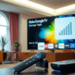 Comparison of storage options between Roku and Google TV for streaming devices.