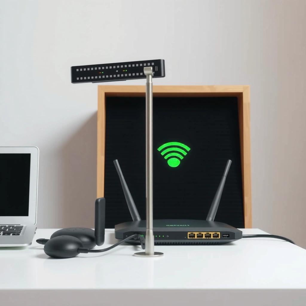 An image illustrating common causes of a blinking router in a home network setup.