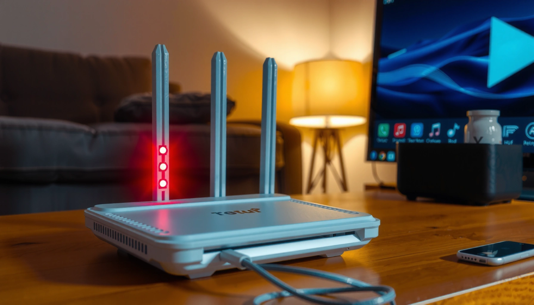 Image illustrating common causes and fixes for a router flashing red.