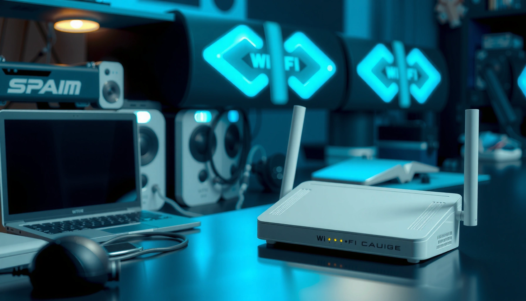 Router flashing white light indicating potential issues and fixes for connectivity problems.