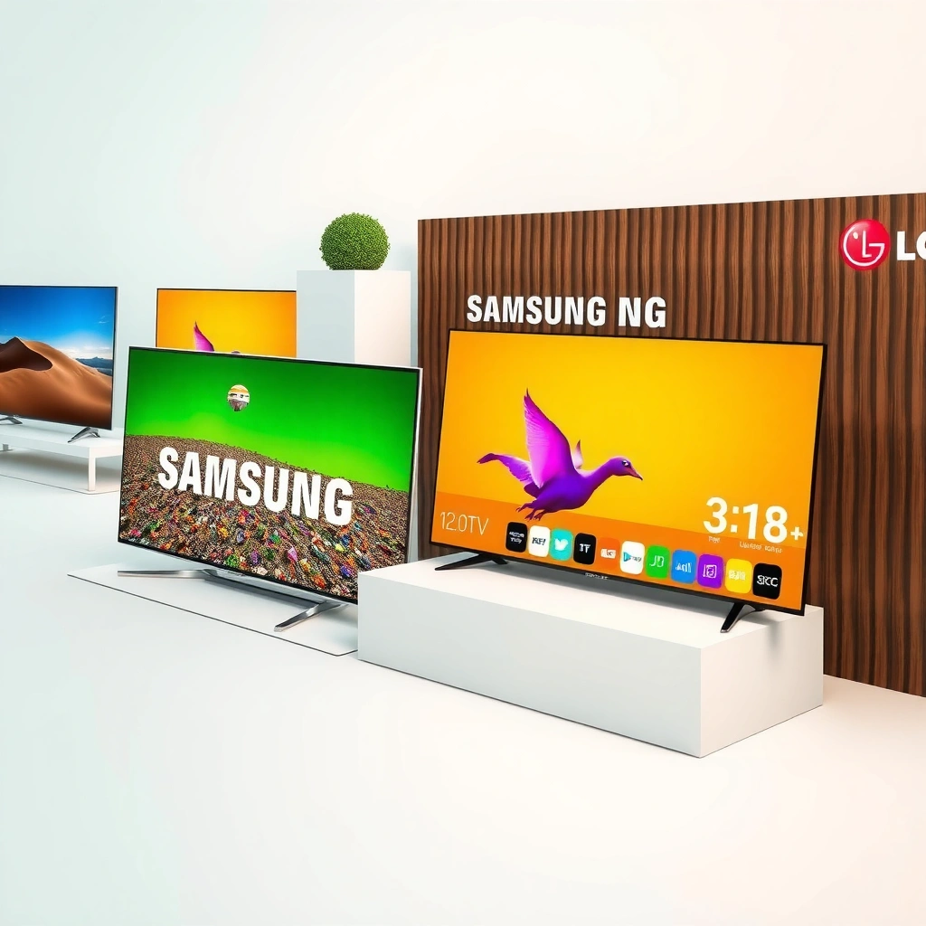 Comparison of picture quality between Samsung and LG Smart TVs highlighting key differences and features.