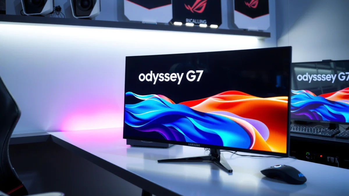 Comparison of Samsung Odyssey G7 and ASUS ROG Swift PG27AQDM gaming monitors
