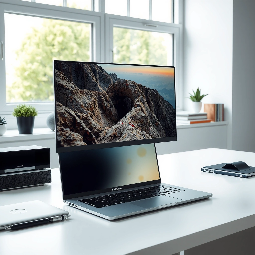 Samsung Odyssey G7 and LG 32GQ950 gaming monitors side by side for comparison.