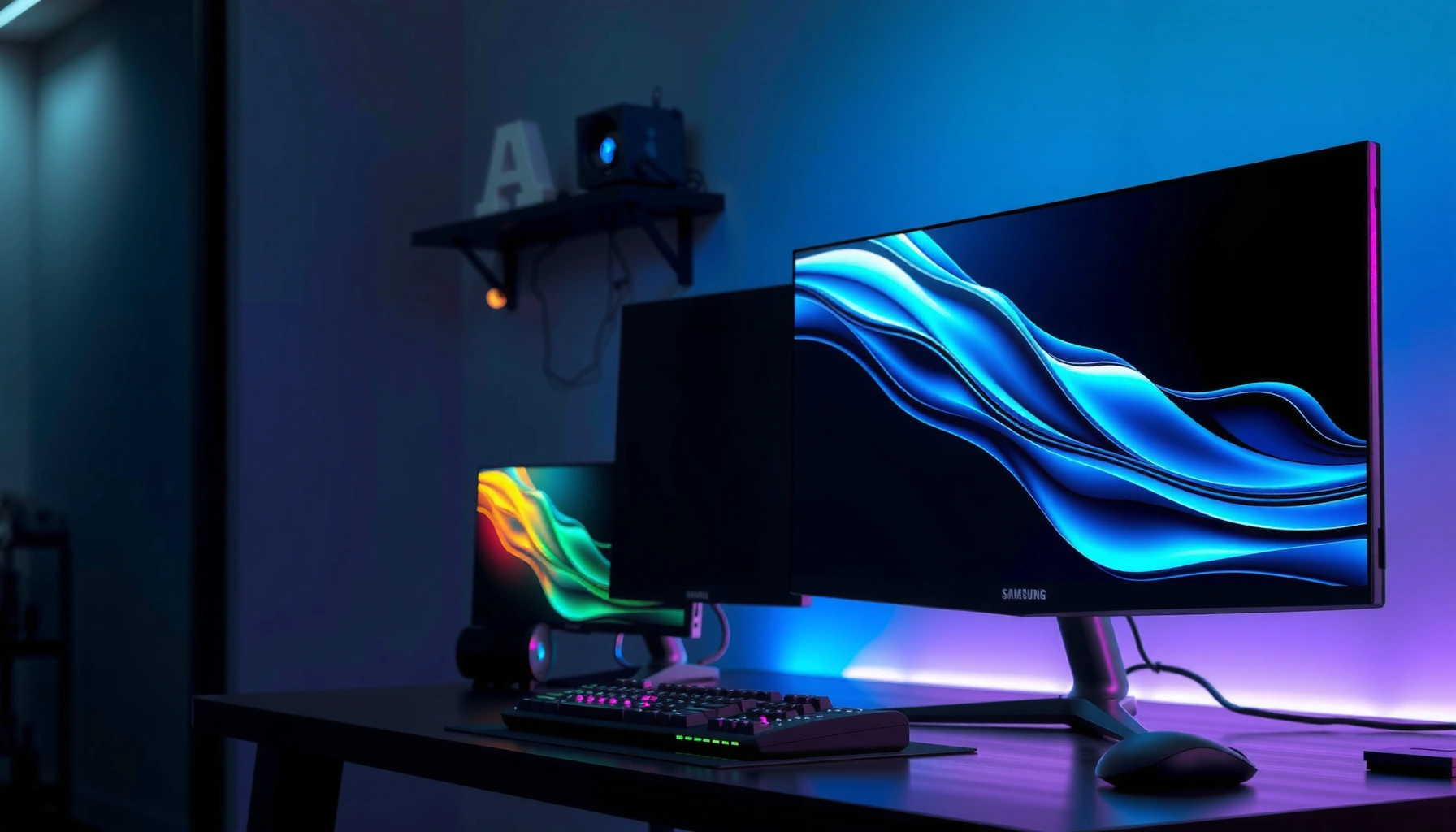 Comparison of Samsung Odyssey G8 and Alienware AW3225QF gaming monitors.