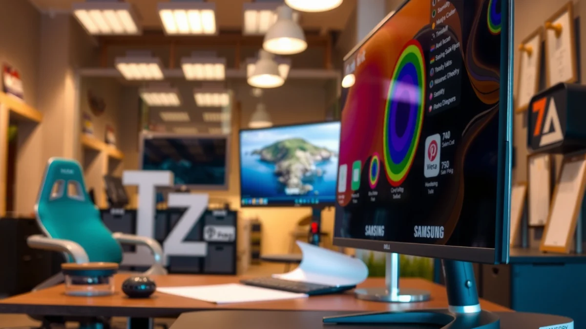 Comparison of Samsung S27A800 and Dell S2722QC 27-inch 4K monitors side by side