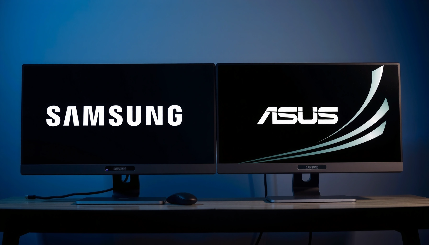 Comparison of Samsung and ASUS monitors for buyers deciding between the two brands.
