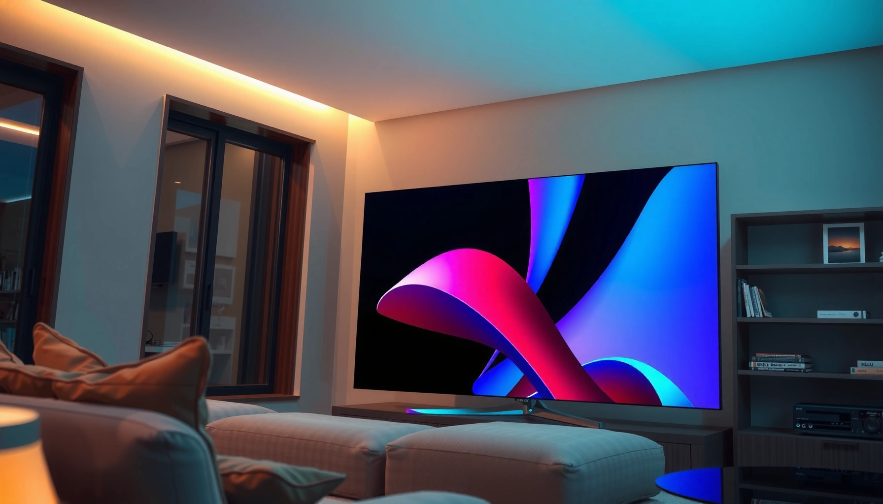 Side-by-side comparison of Samsung and LG Smart TVs highlighting features and design.