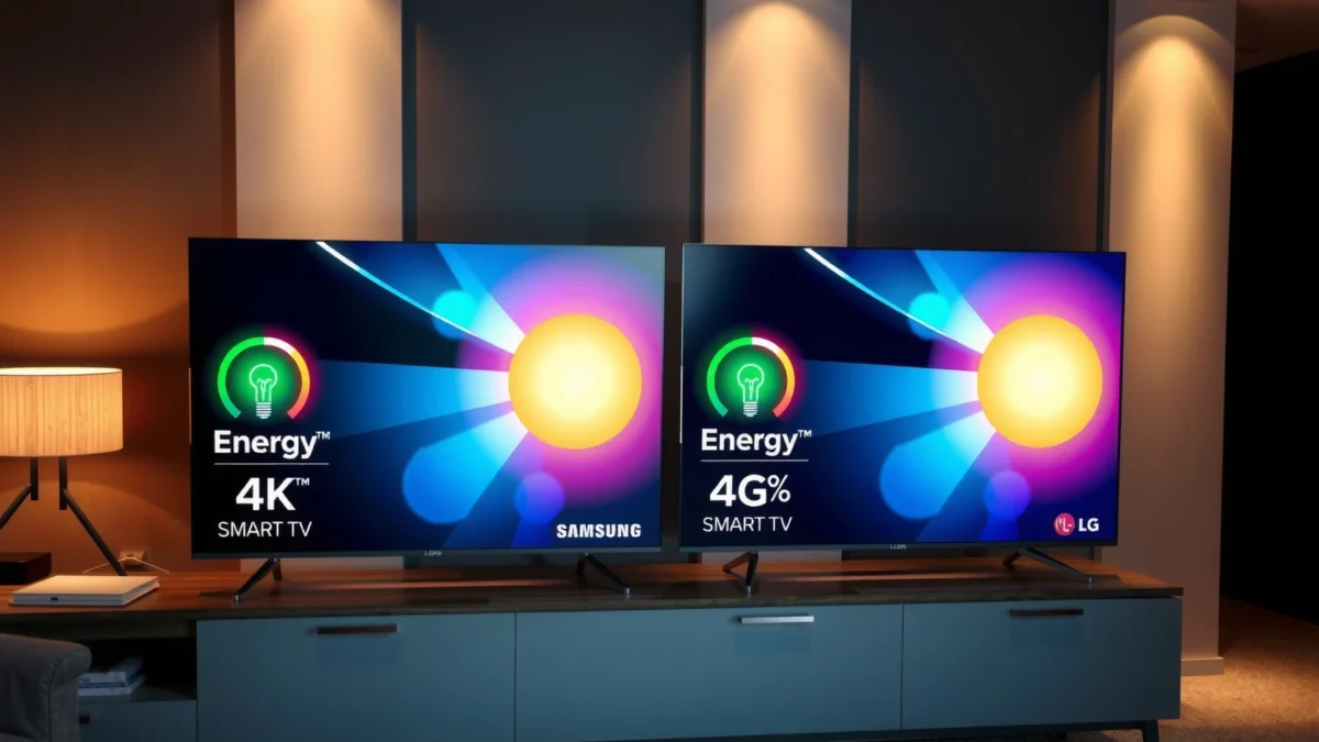 Comparison of Samsung and LG Smart TVs energy consumption for efficiency analysis
