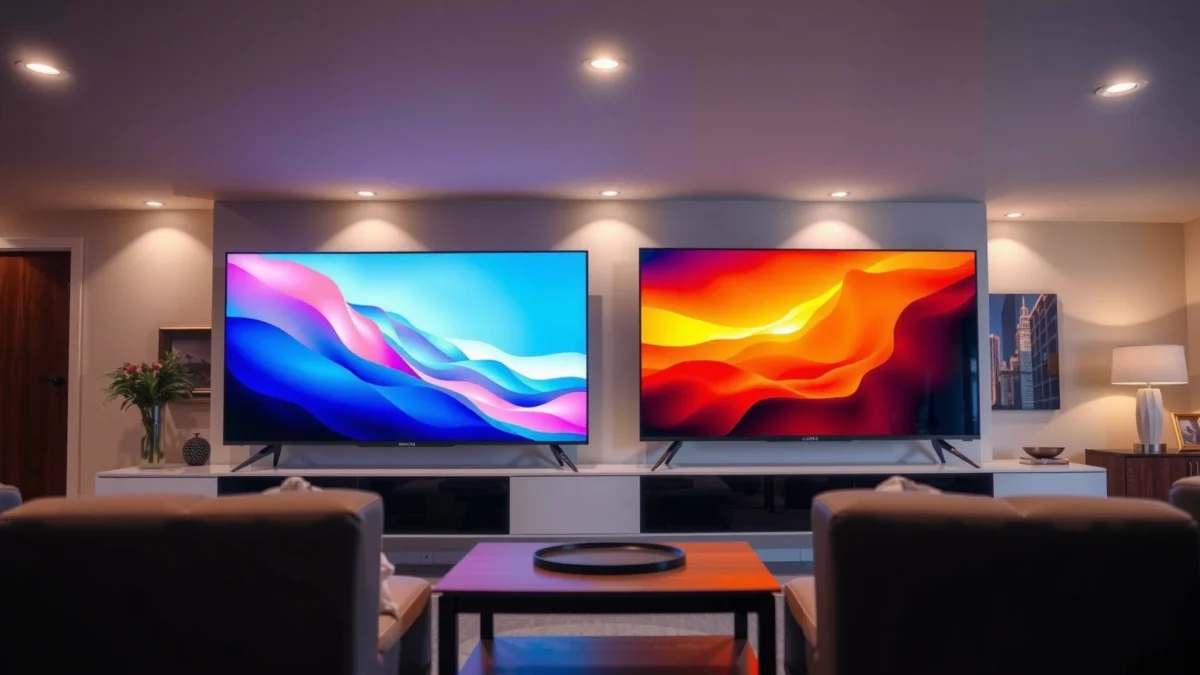 Comparison of Samsung and LG Smart TVs highlighting value and features for buyers.