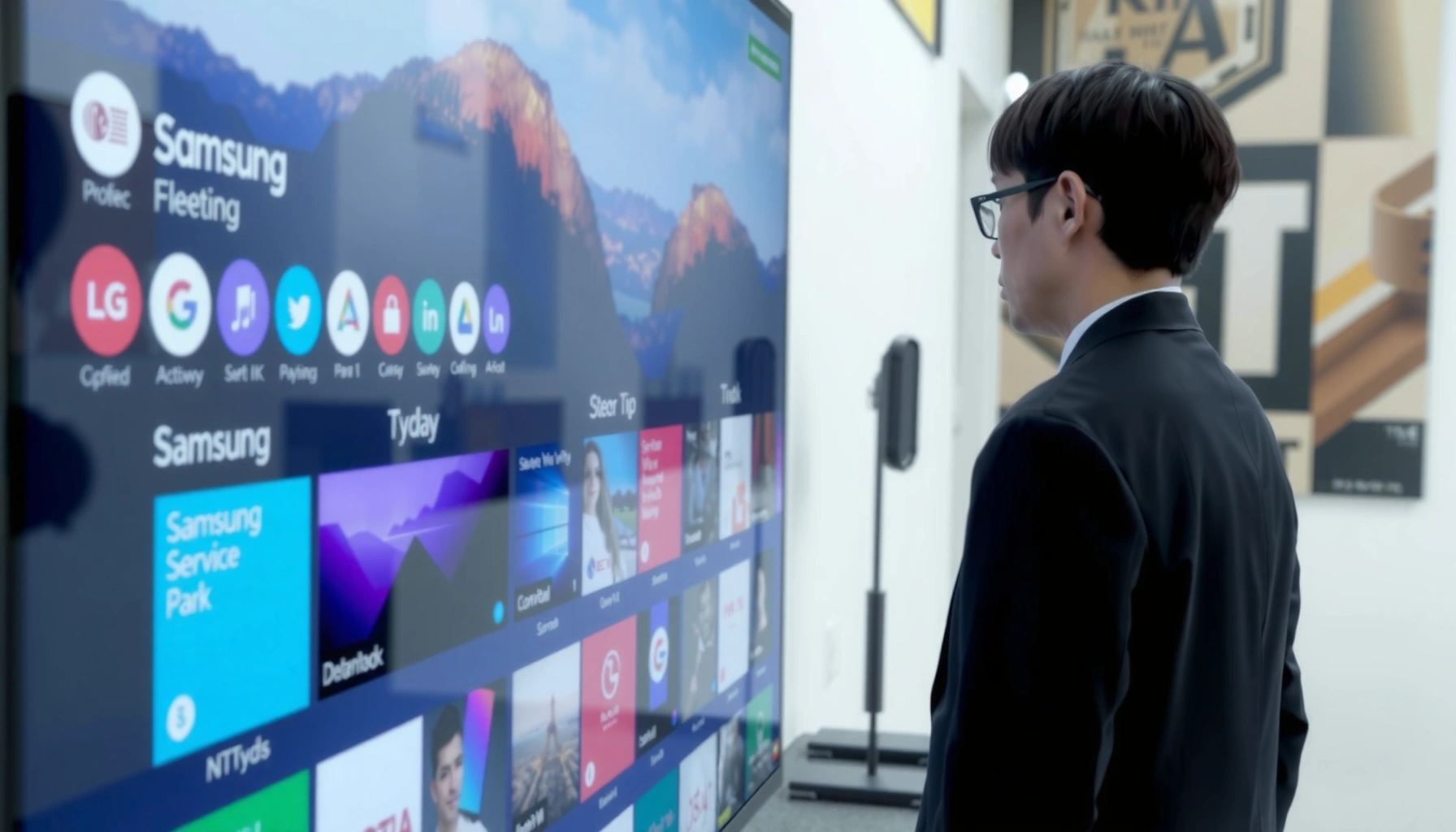 Comparison of Samsung TV interface and LG interface highlighting key differences.