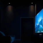 Comparison of Samsung TV and LG TV for optimal dark room viewing experience at night.