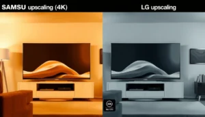 Comparison of Samsung TV upscaling and LG TV upscaling features and performance.